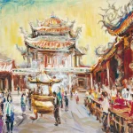 簡昌達（B.1962）香火鼎盛（龍山寺）