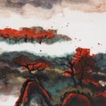 呂蒙（1915－1996）秋山圖