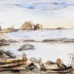 蔣瑞坑（1922－2007）海邊風景