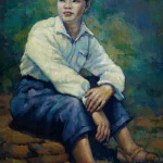 徐悲鴻（1895－1953）青年像