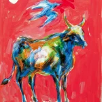 謝里法（B.1938）牛的系列－5