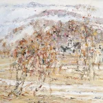 毛岱宗（B.1955）霜降後的山村
