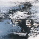胡念祖（1927－2019）幽巖立新雪