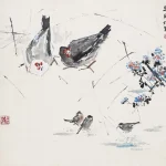 陳文希（1906－1991）雙雞麻雀