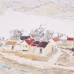 毛岱宗（B.1955）村落湖邊