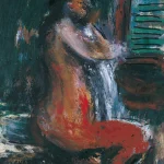 張萬傳（1909－2003）坐姿裸女