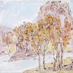 毛岱宗（B.1955）山間秋景