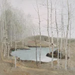 吳冠中（1919－2010）白樺樹