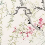 唐雲（1910－1993）柳桃游蝦