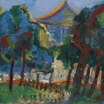 趙獸（1912－2003）林中小廟