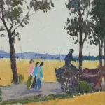 凃克（1916－2012）秋收晚歸