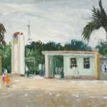 凃克（1916－2012）南寧公園門口