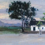 凃克（1916－2012）落日印象