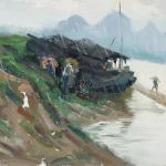 凃克（1916－2012）灕江雨中