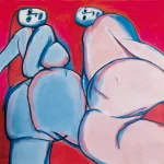 秦松（1932－2007）女體系列 粉與藍