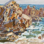 毛岱宗（B.1955）海灘激浪