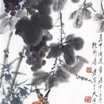 唐雲（1910－1993）葡萄飛雀