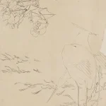 高劍父（1879－1951）；楊善深題；月下雙鷺寫生稿