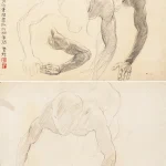 徐悲鴻（1895－1953）人物二幅