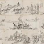 方薰（1736－1799）山水冊頁 十二開