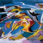 藍榮賢（B.1944）金鳥報喜