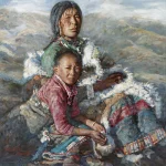 陳逸飛（1946－2005）母與子