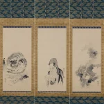 狩野探幽（1602－1674）虎／福祿壽／龍 三幅對