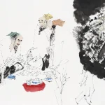 王西京（B.1946）松蔭雅集圖