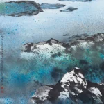 胡念祖（1927－2019）暮寒野泊
