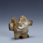 漢 和闐玉鴞