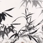 唐雲（1910－1993）竹雀圖