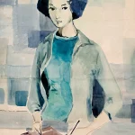 蕭如松（1922－1992）少女速寫