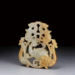 戰漢時期 黃玉四靈紋珮