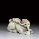 漢 青玉貔貅