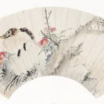 倪田（1855－1919）紅花野禽