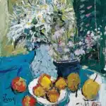 龎均（B.1936）線菊與水果