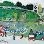 龎均（B.1936）碧潭遊船