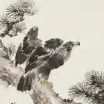 林玉山（1907－2004）松鷹