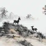 林玉山（1907－2004）雙羊