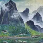 黃鷗波（1917－2003）漓江雨情