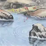 黃鷗波（1917－2003）戲水仲夏之山溪