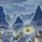 黃鷗波（1917－2003）漓江漁火
