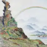 黃鷗波（1917－2003）野柳雨後