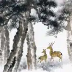 林玉山（1907－2004）鹿苑長青