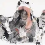 石虎（1942－2023）飼禽圖