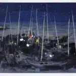 吳冠中（1919－2010）海之夜