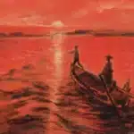 陳永森（1913－1997）彩霞漁影
