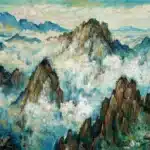 劉海粟（1896－1994）黃山蓮花峰雲海