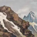 林玉山（1907－2004）鐵力士雪山I