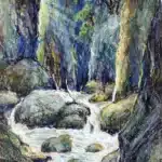 陳永森（1913－1997）太魯閣風景